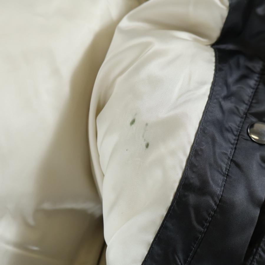 PRADA プラダ 20AW Aライン シープスキン ファー付きナイロンダウンコート グレー 29P117の画像