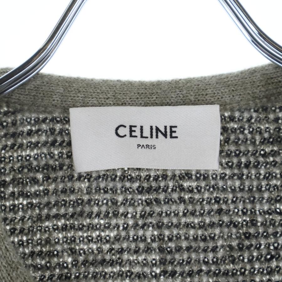 CELINE（セリーヌ） ブラッシュドモヘアニット カーディガン グレー