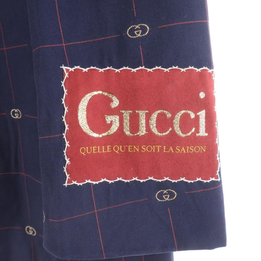 GUCCI（グッチ） GGチェックジャガード シングルテーラードジャケット