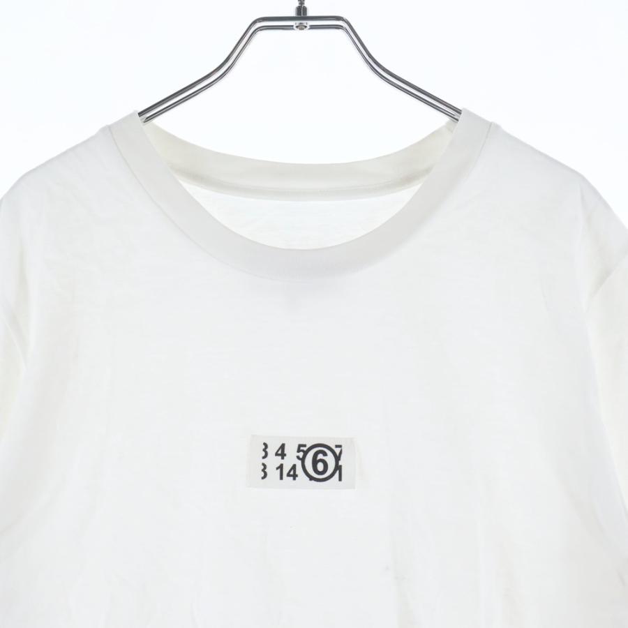 MM6 Maison Margiela エムエムシックスメゾンマルジェラ 21SS リバーススウェット プリント シャツ 半袖クルーネックスウェット ホワイト S52GU0134 MM6 Maison Margiela(エムエム6 メゾン マルジェラ)｜【MEN】ロゴ