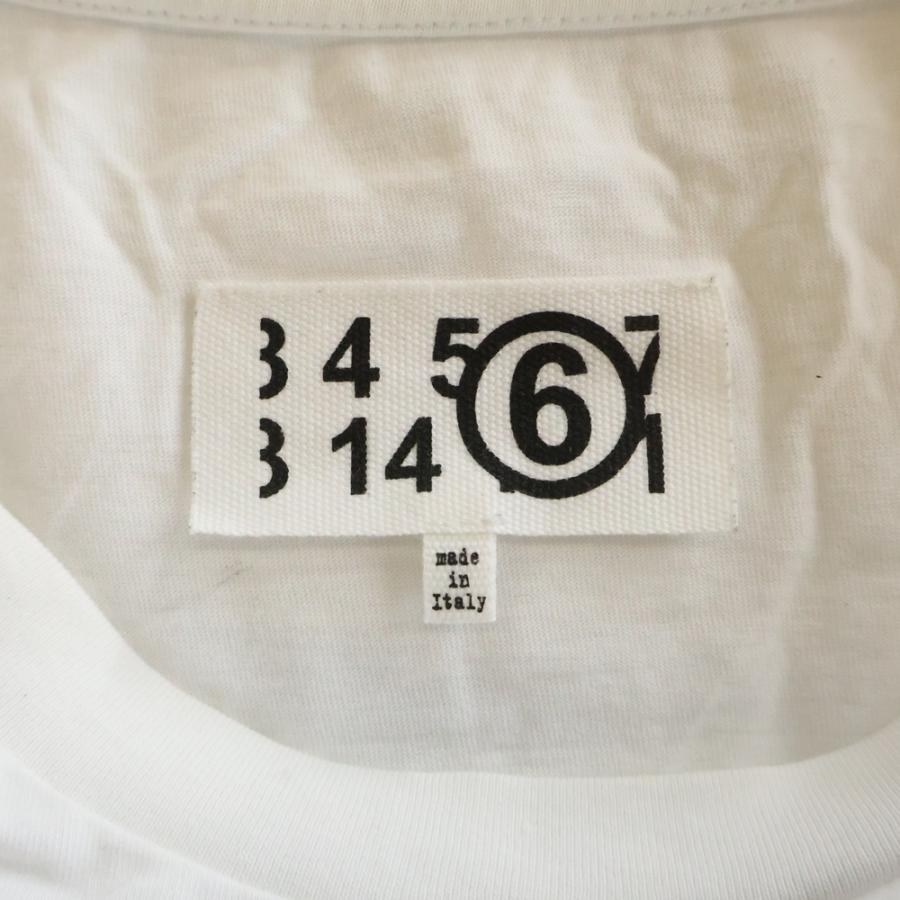 MM6 Maison Margiela ロゴ 入り カットソー  ホワイト MM6 Maison Margiela(エムエム6 メゾン マルジェラ)｜【MEN】ロゴ