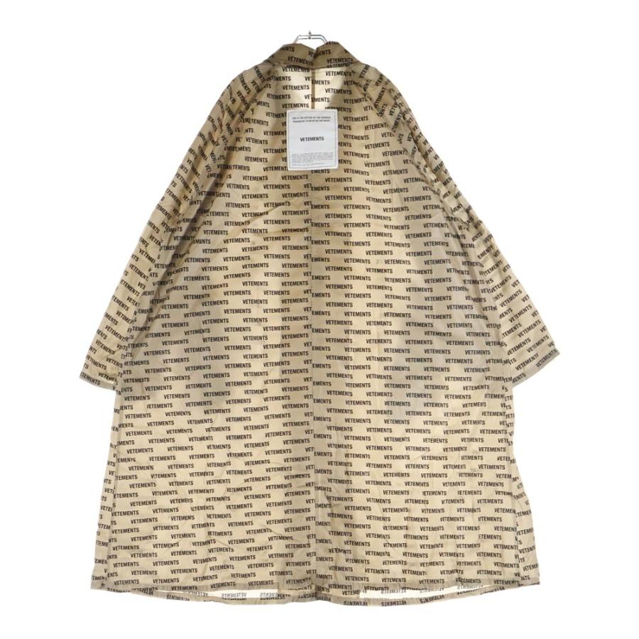 ヴェトモン レインコート18AW オーバーサイズレインコートバックロゴプリント VETEMENTS（ヴェトモン） 18AW MONOGRAM RAINCOAT ロゴ総柄 ナイロン