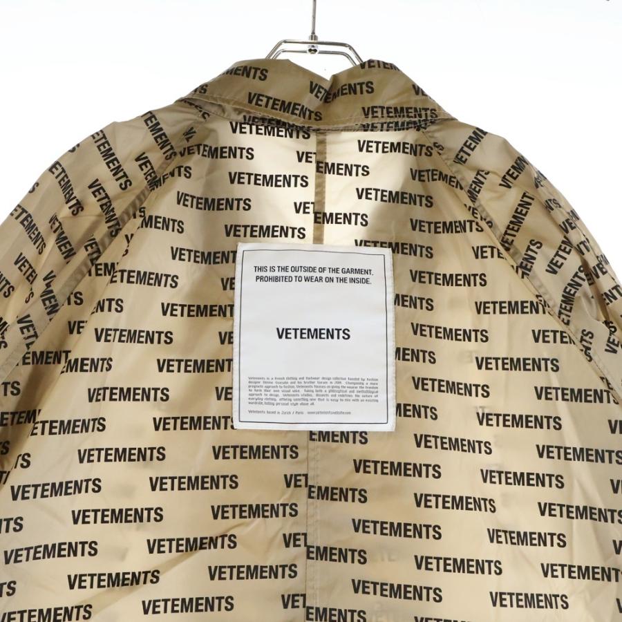 VETEMENTS（ヴェトモン） 18AW MONOGRAM RAINCOAT ロゴ総柄 ナイロン