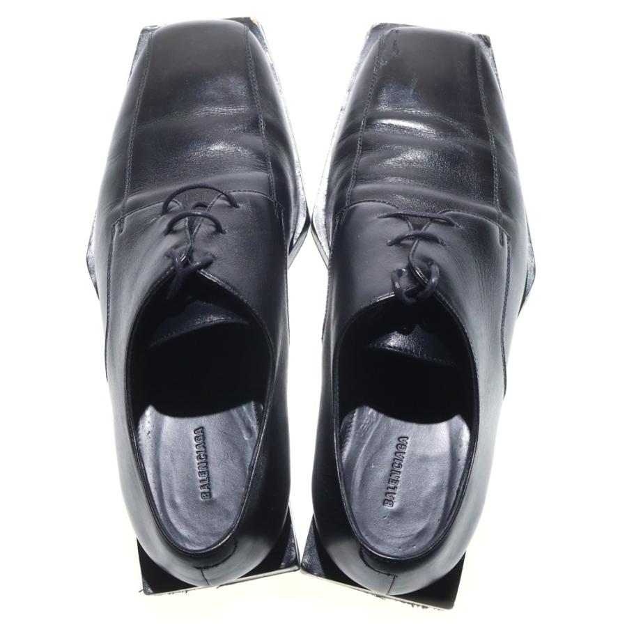 BALENCIAGA（バレンシアガ） スクエアトゥダービーシューズ レザー