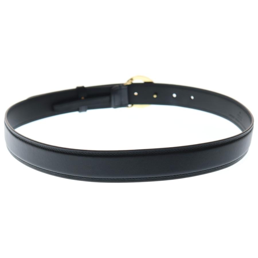 GUCCI（グッチ） インターロッキングG レザーベルト ブラック 690557