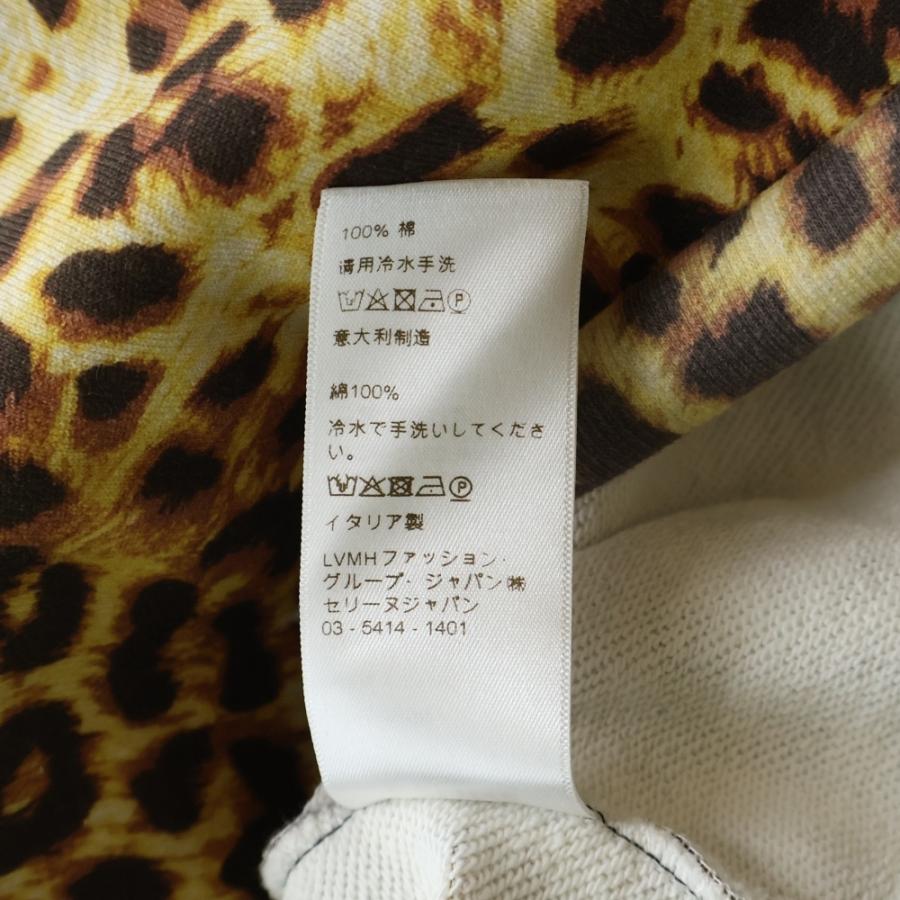 ☆*☆様 セリーヌ 21SS コットン パーカー S メンズ レオパード CELINE（セリーヌ） 21SS フロントロゴ レオパード柄 コットンパーカー