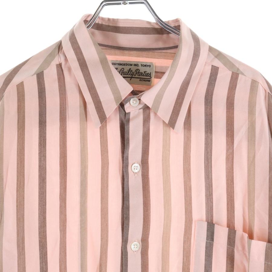 WACKO MARIA（ワコマリア） STRIPED OPEN COLLAR SHIRT L/S ストライプ