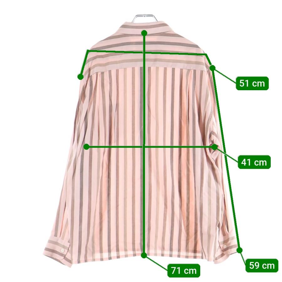 WACKO MARIA（ワコマリア） STRIPED OPEN COLLAR SHIRT L/S ストライプ