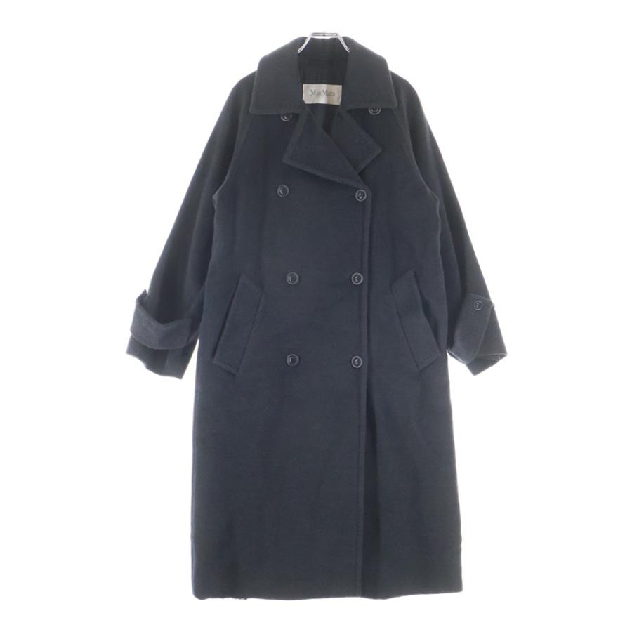 MaxMara ダークグレー ダブルブレストコート Max Mara（マックスマーラ） ダブルブレスト ウール ロングコート