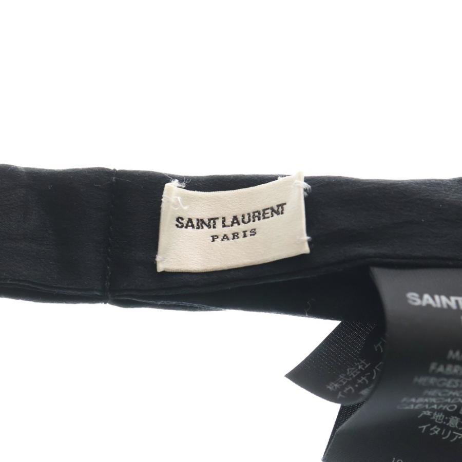 SAINT LAURENT PARIS　 ナローネクタイ　ブラック SAINT LAURENT PARIS サンローランパリ ナロータイ ネクタイ ブラック