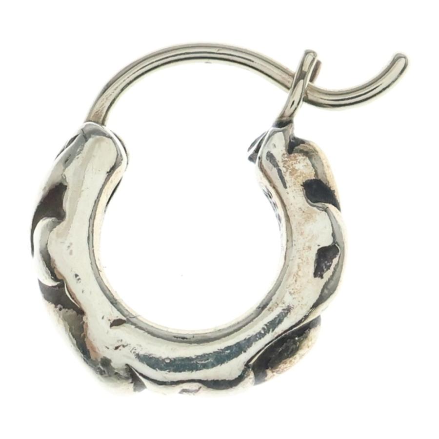 クロムハーツ　シルバー ピアス クロムハーツ(Chrome Hearts) シルバーピアス EARRING HOOP-SCROLL-SML