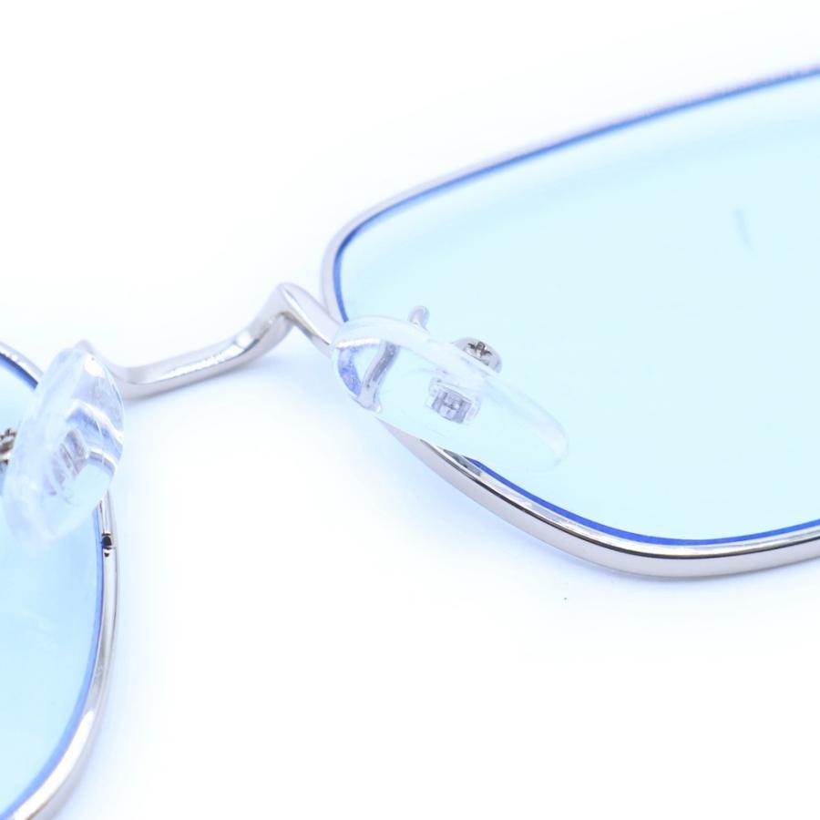 NO BRAND ノーブランド BLUE ELEPHANT ブルー リムレスサングラス