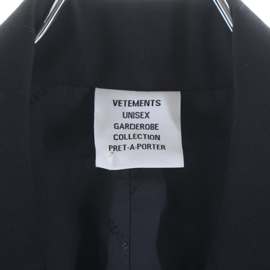 ★限定セール開催中 VETEMENTS テーラードジャケット バックロゴ VETEMENTS（ヴェトモン） 25AW Boxy tailored blazer ボックス