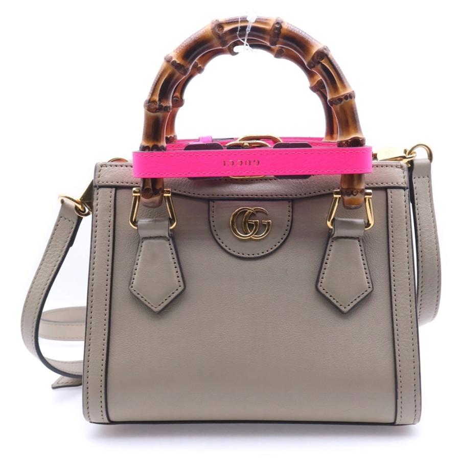 GUCCI グッチ ダイアナ ミニトートバッグ ショルダーバッグ ベージュ 655661 GUCCI（グッチ） ダイアナ ミニトートバッグ ショルダーバッグ
