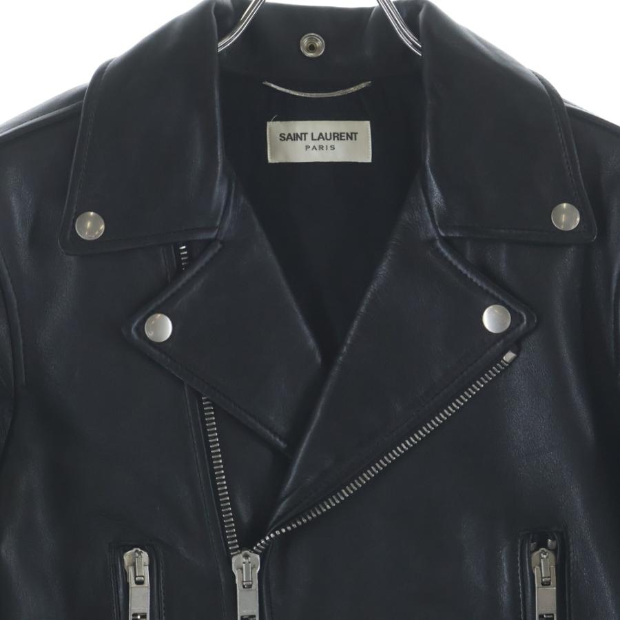 希少スムースカーフスキン16AW サンローランパリ L01 レザーライダース SAINT LAURENT PARIS サンローラン パリ 16AW L01 クラシックモーター