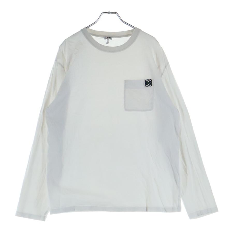 LOEWE（ロエベ） ロゴ刺繍 クルーネックロングスリーブTシャツ 