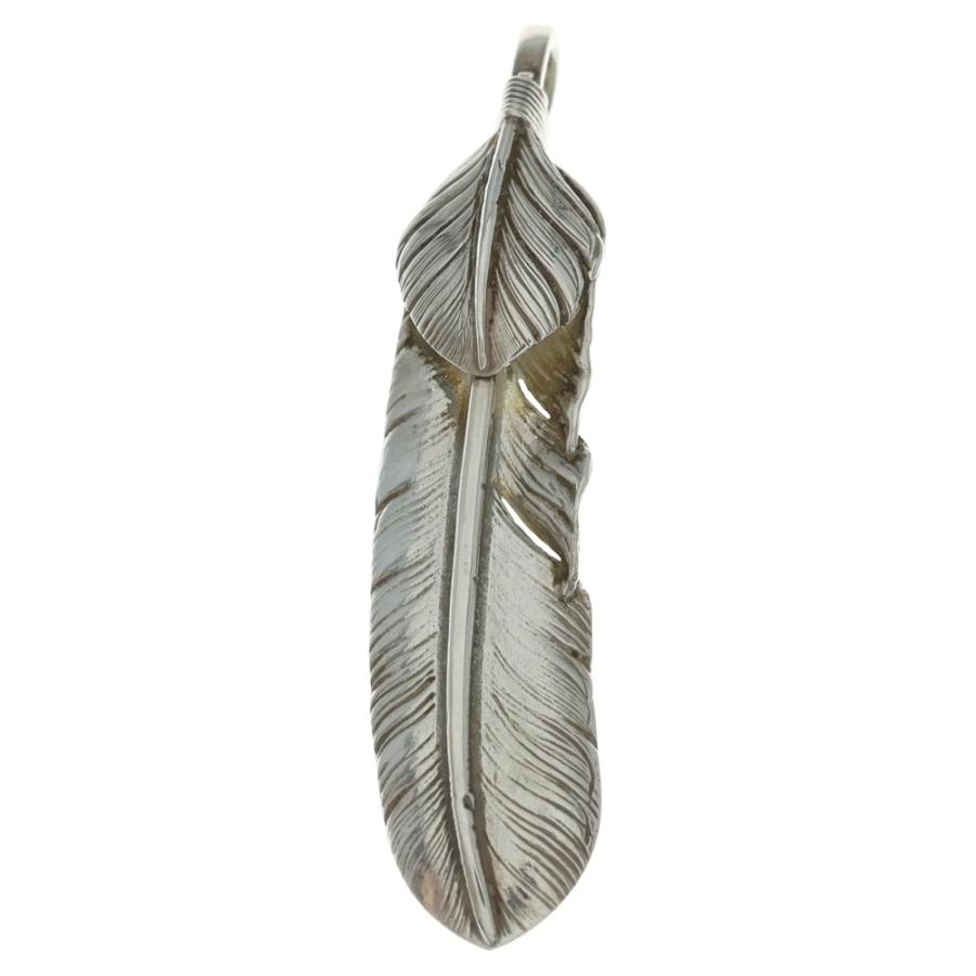 goro's（ゴローズ） 【現行】上銀特大フェザー 右向き ペンダント
