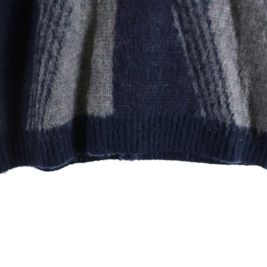 ニードルスNeedles 22aw パピヨン柄　カーディガン ネイビーグレー Needles（ニードルス） 22AW MOHIAR PAPILLON CARDIGAN モヘア
