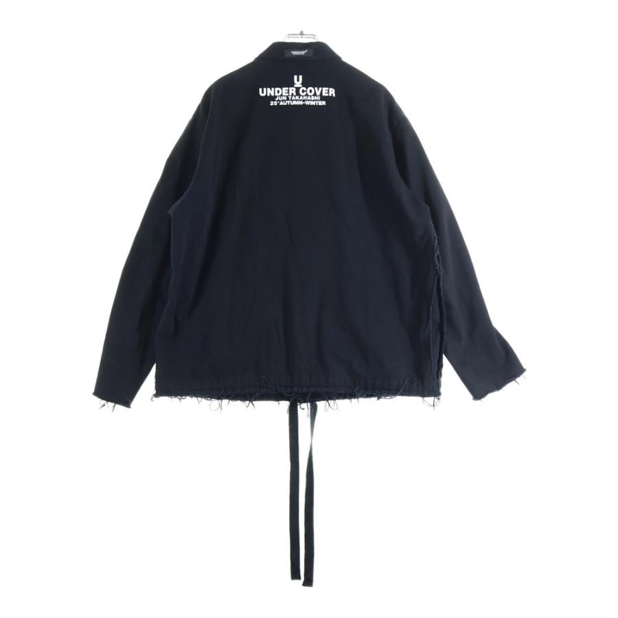 新品✨アンダーカバー　短丈　ブルゾン　ジャケット　シースルー　完売品　黒 UNDERCOVER（アンダーカバー） 25AW ホツレコーチジャケット ブルゾン