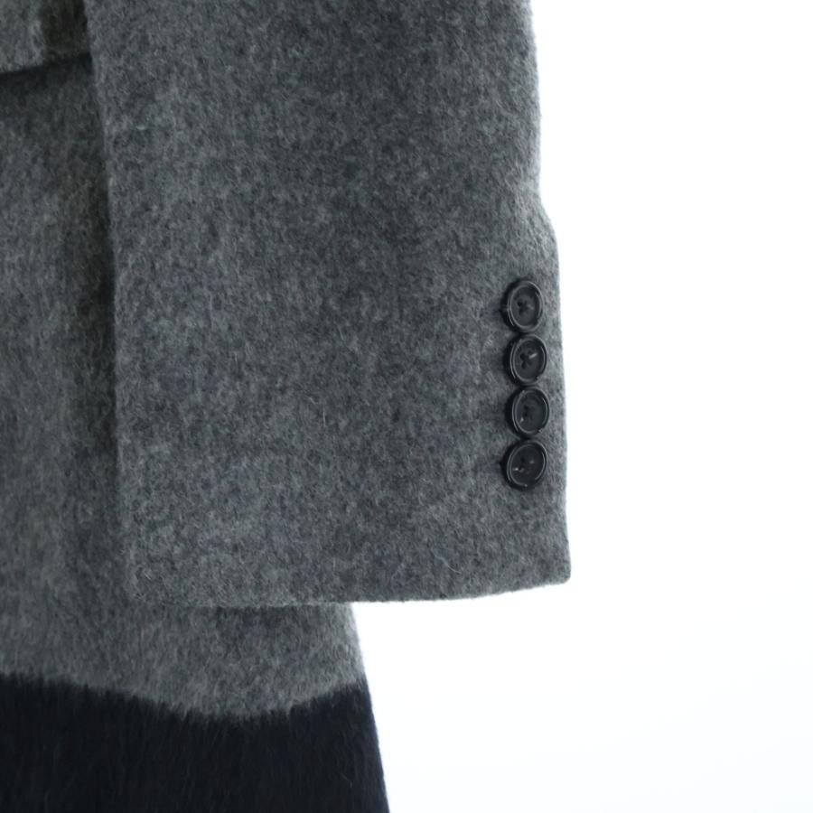RAF SIMONS（ラフ シモンズ） ウールモヘアチェスターコート グレー 