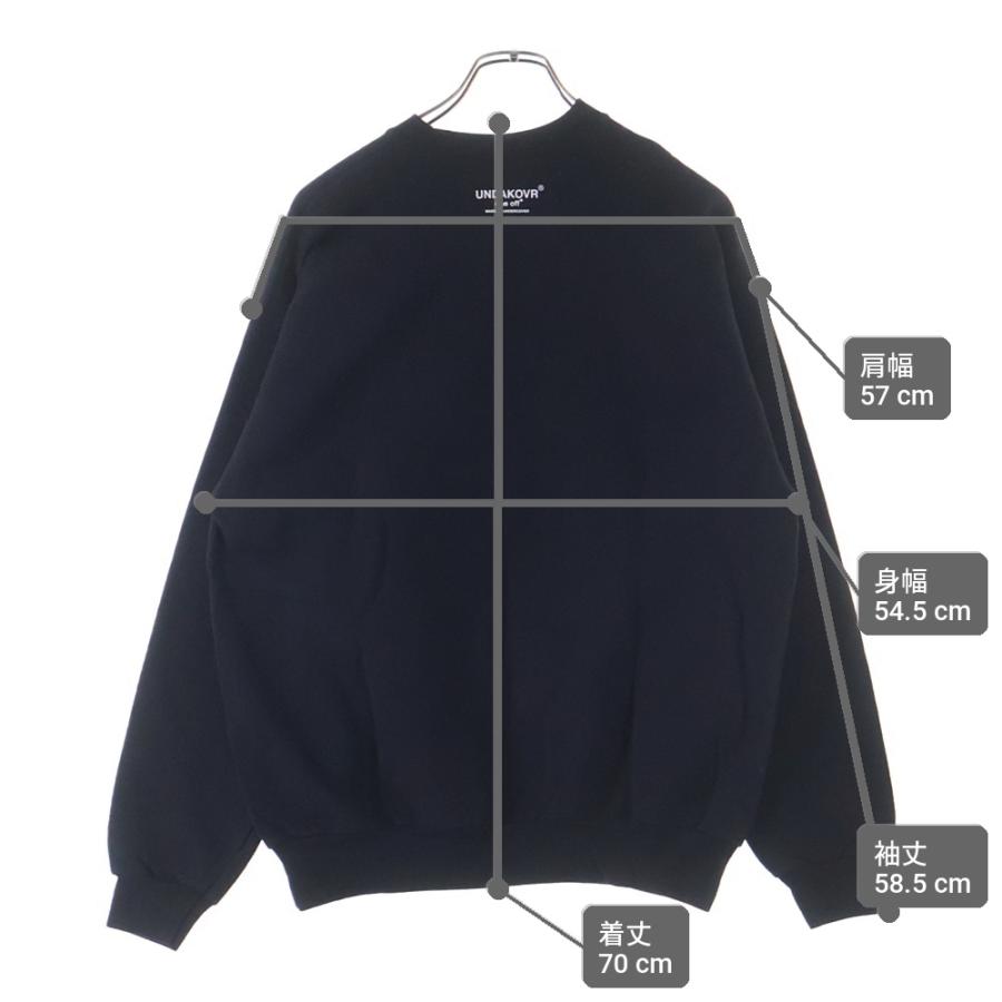 良品 UNDERCOVER アンダーカバー 30TH ANNIVERSARY Uロゴ プリント クルーネックスウェットトレーナー UCZ9814 サイズ4 ブラック メンズ レディース 古着 中古 USED undercover 30th スウェット UNDERCOVER アンダーカバー 30TH
