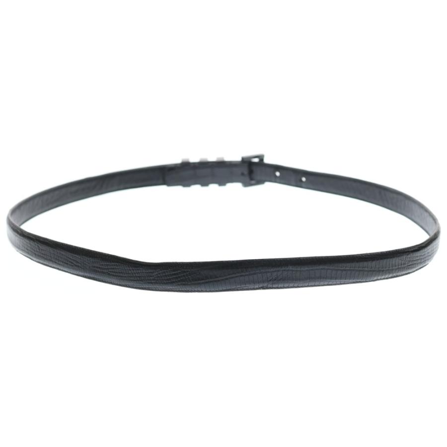 SAINT LAURENT PARIS サンローランパリ 3連バックル レザー ベルト