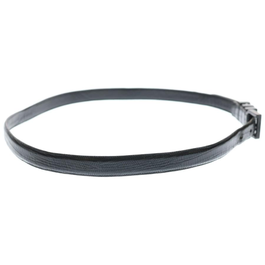 SAINT LAURENT PARIS サンローランパリ 3連バックル レザー ベルト