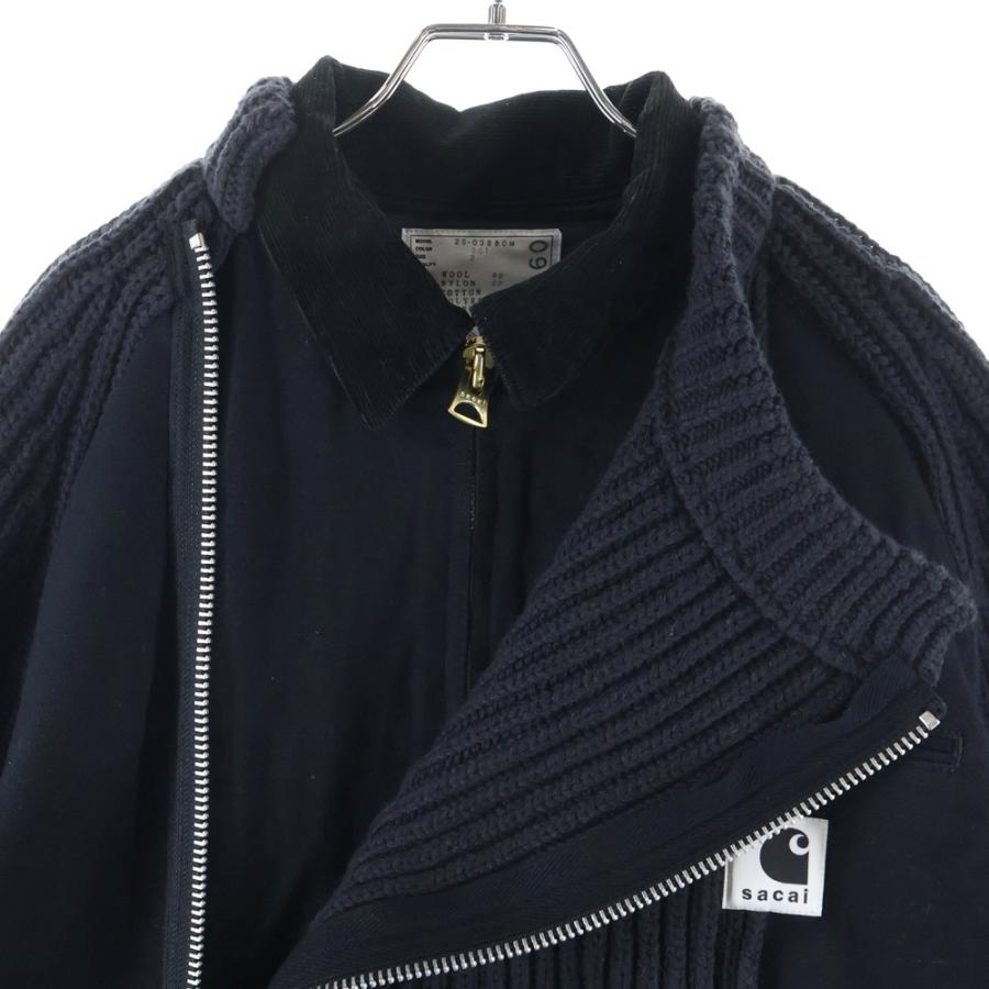 sacai（サカイ） ×Carhartt WIP Duck Wool Knit Blouson ウォッシュド
