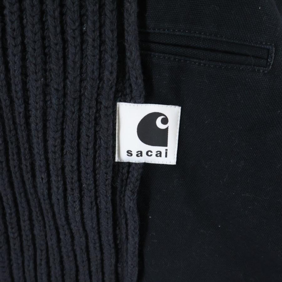 sacai（サカイ） ×Carhartt WIP Duck Wool Knit Blouson ウォッシュド