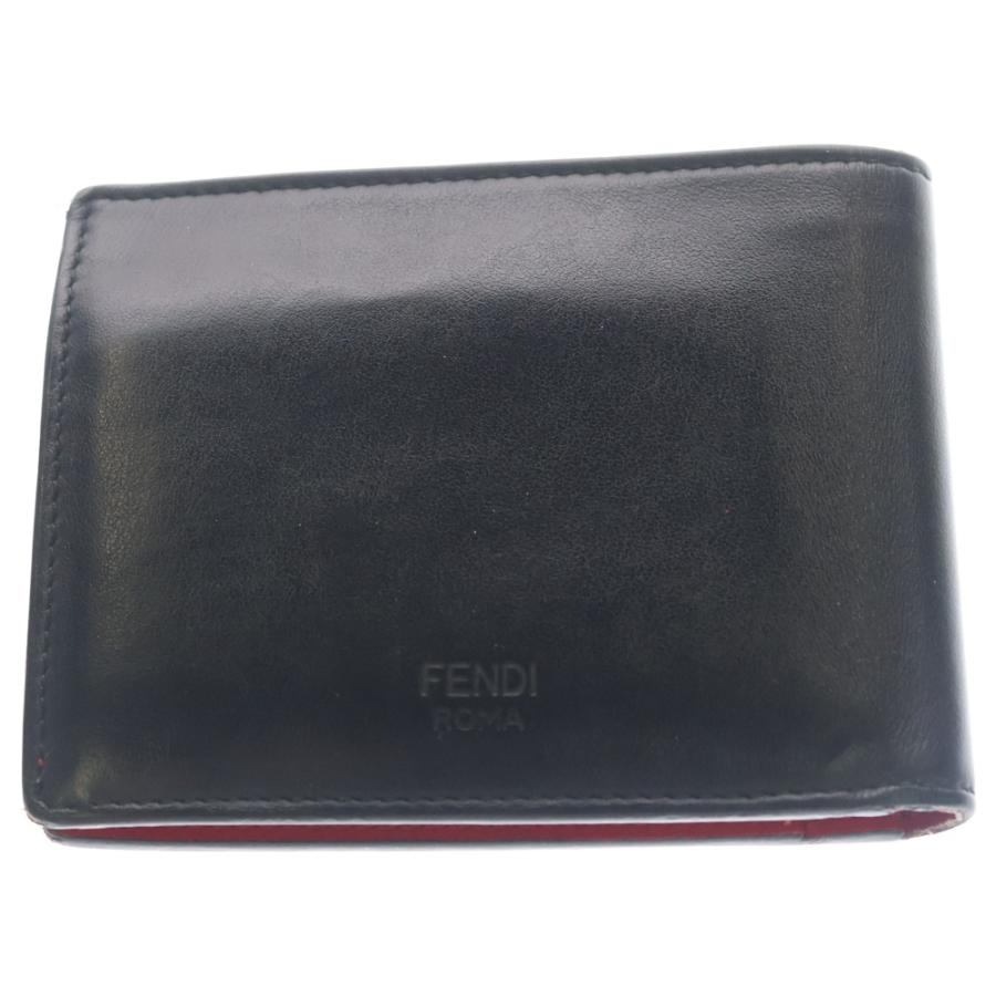 FENDI（フェンディ） モンスター バグズアイ レザーウォレット 2つ折り