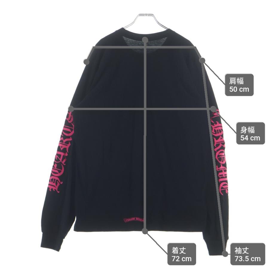 CHROME HEARTSクロムハーツNECK LOGO CH L/S TEE CHROME HEARTS（クロムハーツ） CH LS NECK LOGO ネックロゴプリント