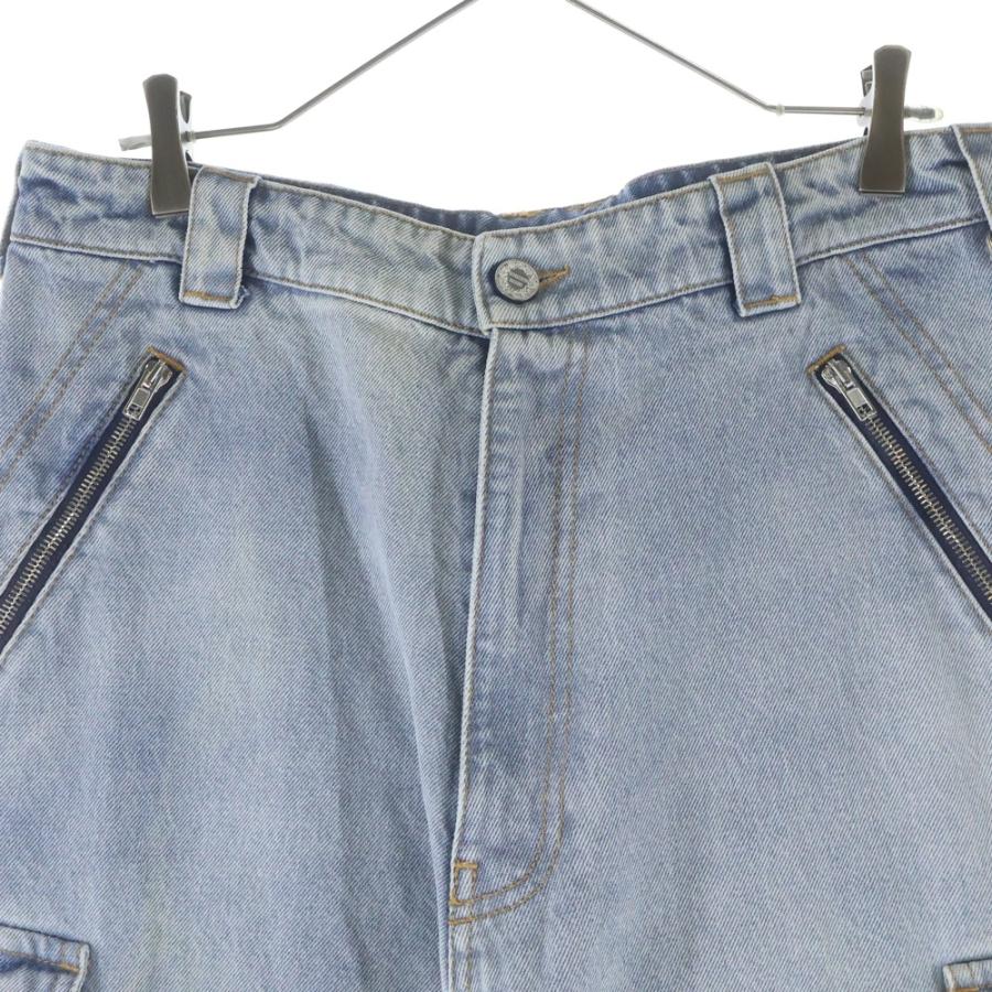 ヴェトモン  22AW  UA53PA550L ジップバギーデニムパンツ メンズ ｰ VETEMENTS（ヴェトモン） 22AW ZIPUP BAGGY DENIM PANTS ジップバギー