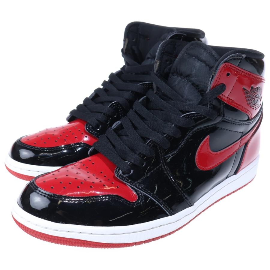 NIKE（ナイキ） AIR JORDAN 1 RETRO HIGH OG BRED PATENT 555088-063