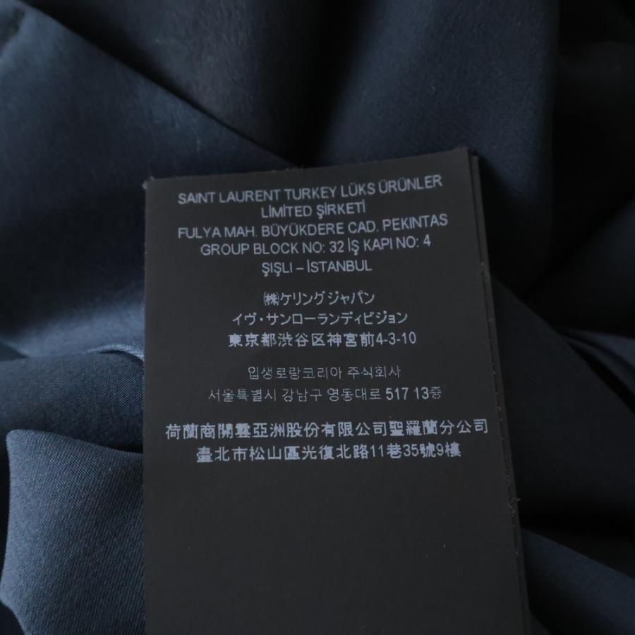 SAINT LAURENT PARIS サンローランパリ 23SS シルク ボウタイ シャツ