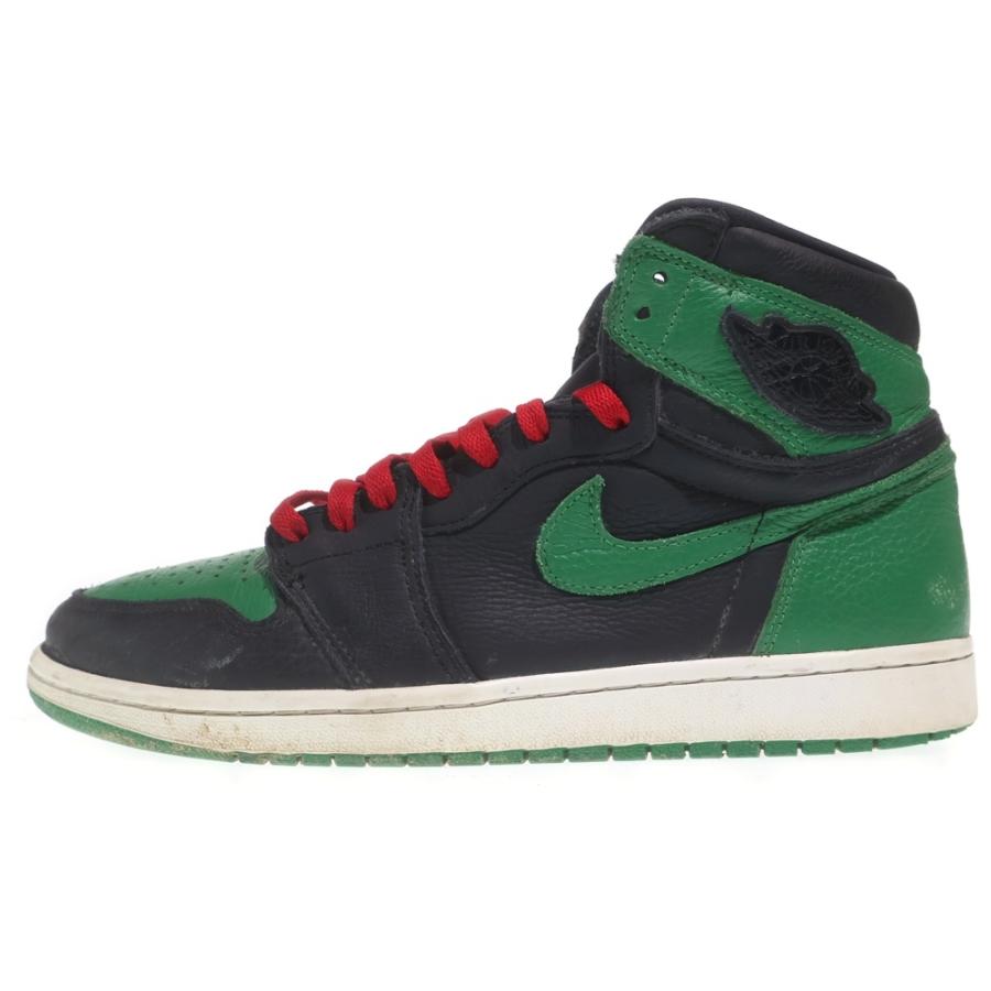 NIKE ナイキ AIR JORDAN 1 RETRO HIGH OG エアジョーダン ハイカットスニーカー ブラック/グリーン US9/27cm 555088-030 NIKE（ナイキ） Air Jordan 1 Retro High OG Black/Pine Green (2020