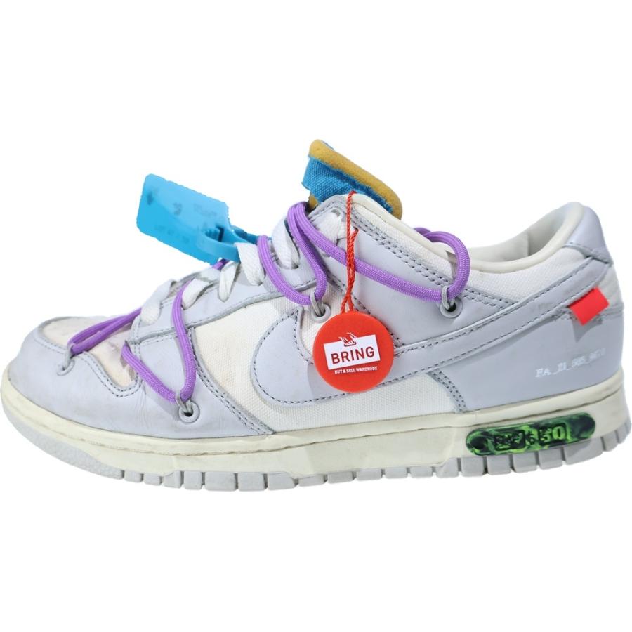NIKE ナイキ ×Off White DUNK LOW オフホワイト ダンク ローカットスニーカー ホワイト US8.5/26.5cm DM1602-125 NIKE（ナイキ） ×Off White DUNK LOW オフホワイト ダンク ローカット