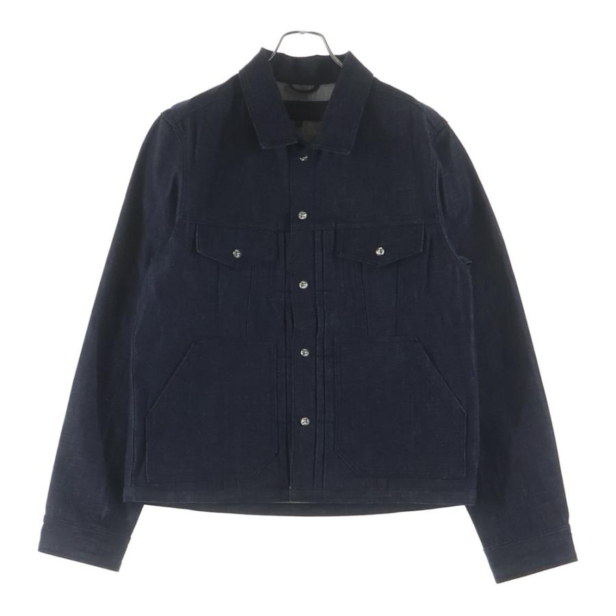 CHROME HEARTS ワックスドコットンアーム切替Gジャンデニムジャケット CHROME HEARTS（クロムハーツ） CROSS BALL RIGID DENIM JACKET クロス