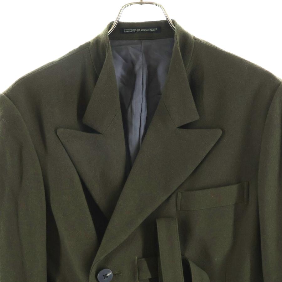 Yohji Yamamoto（ヨウジヤマモト） 23AW 立ち衿フラシベルトコート