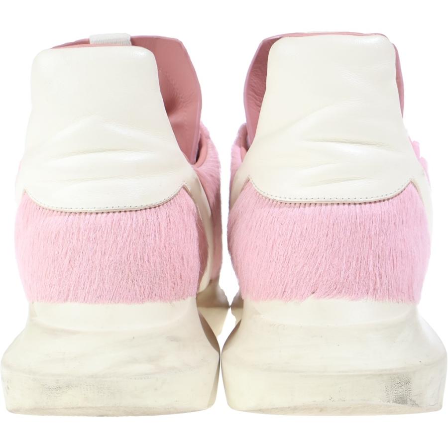 Rick Owens リックオウエンス GETH RUNNERS ハラコゲスランナー ローカットシューズ スニーカー ピンク 02B2803 Rick Owens（リック・オウエンス） GETH RUNNERS ハラコゲスランナー