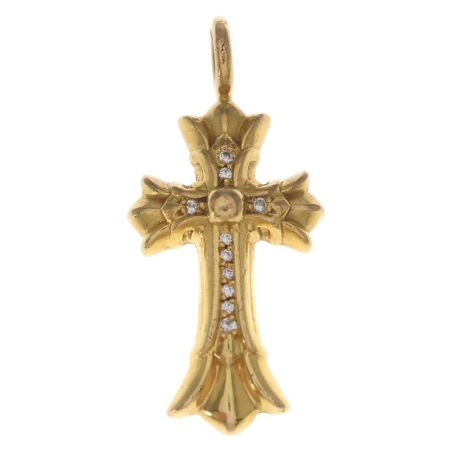 CHROME HEARTS クロムハーツ 22K DBL CH CRS P/DIA ダブルCHクロスチャーム PAVEダイヤ ペンダントトップ ゴールド BCA029 CHROME HEARTS（クロムハーツ） 22K DBL CH CRS P/DIA ダブルCHクロス