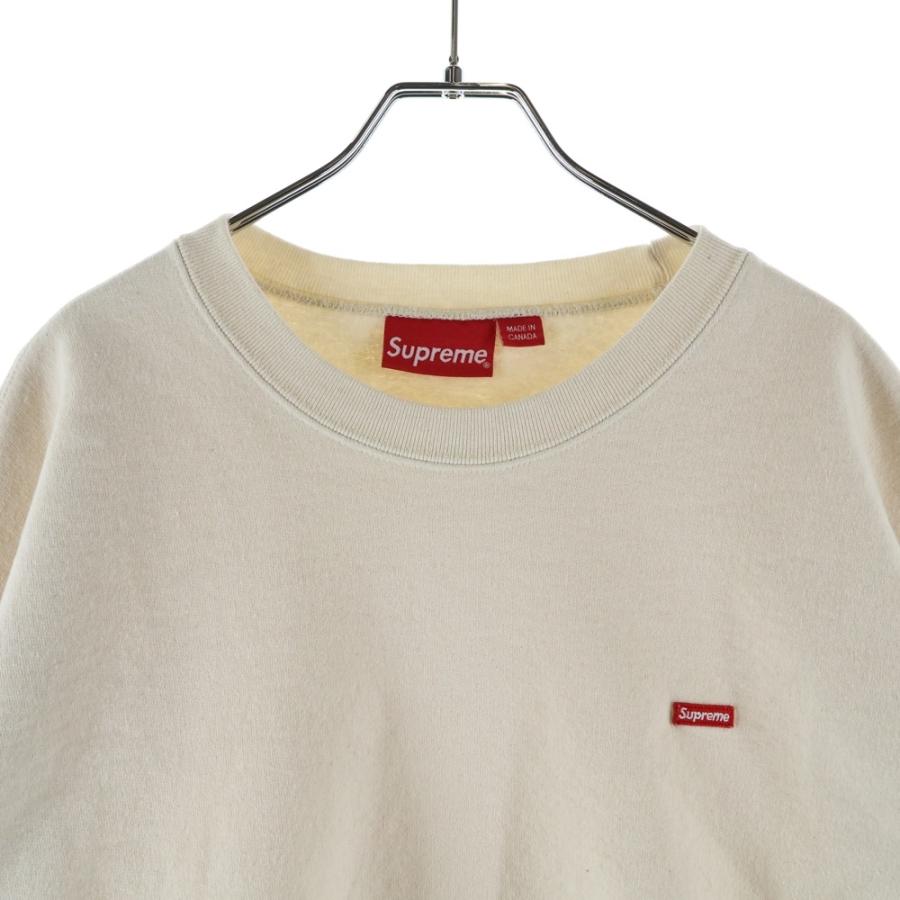 SUPREME シュプリーム Small Box Crewneck Natural スモールボックスロゴ クルーネックスウェットトレーナー ナチュラル