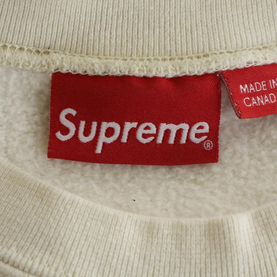 SUPREME シュプリーム Small Box Crewneck Natural スモールボックスロゴ クルーネックスウェットトレーナー ナチュラル
