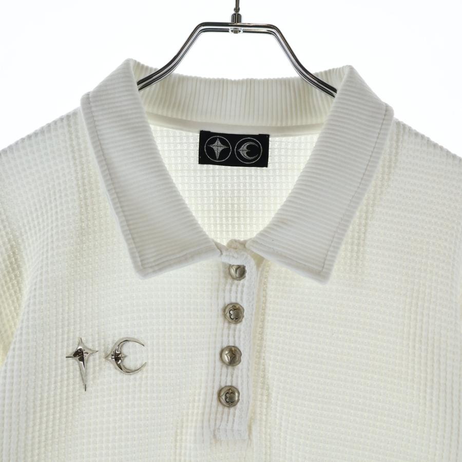 THUG CLUB サグクラブ 24AW フロントロゴ サーマルシャツ ホワイト
