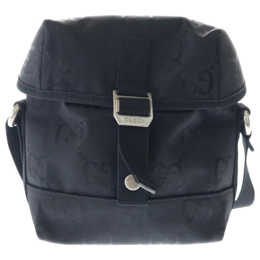 GUCCI（グッチ） オフザグリット ナイロンショルダーバッグ ブラック