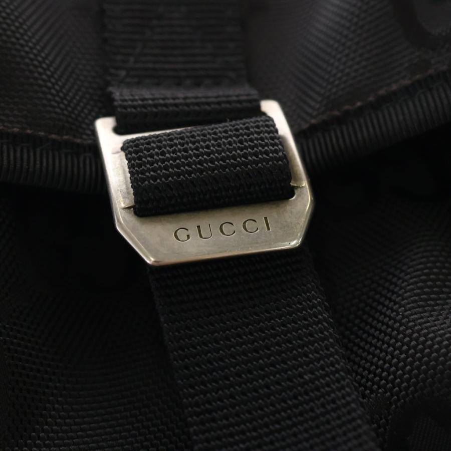 GUCCI（グッチ） オフザグリット ナイロンショルダーバッグ ブラック