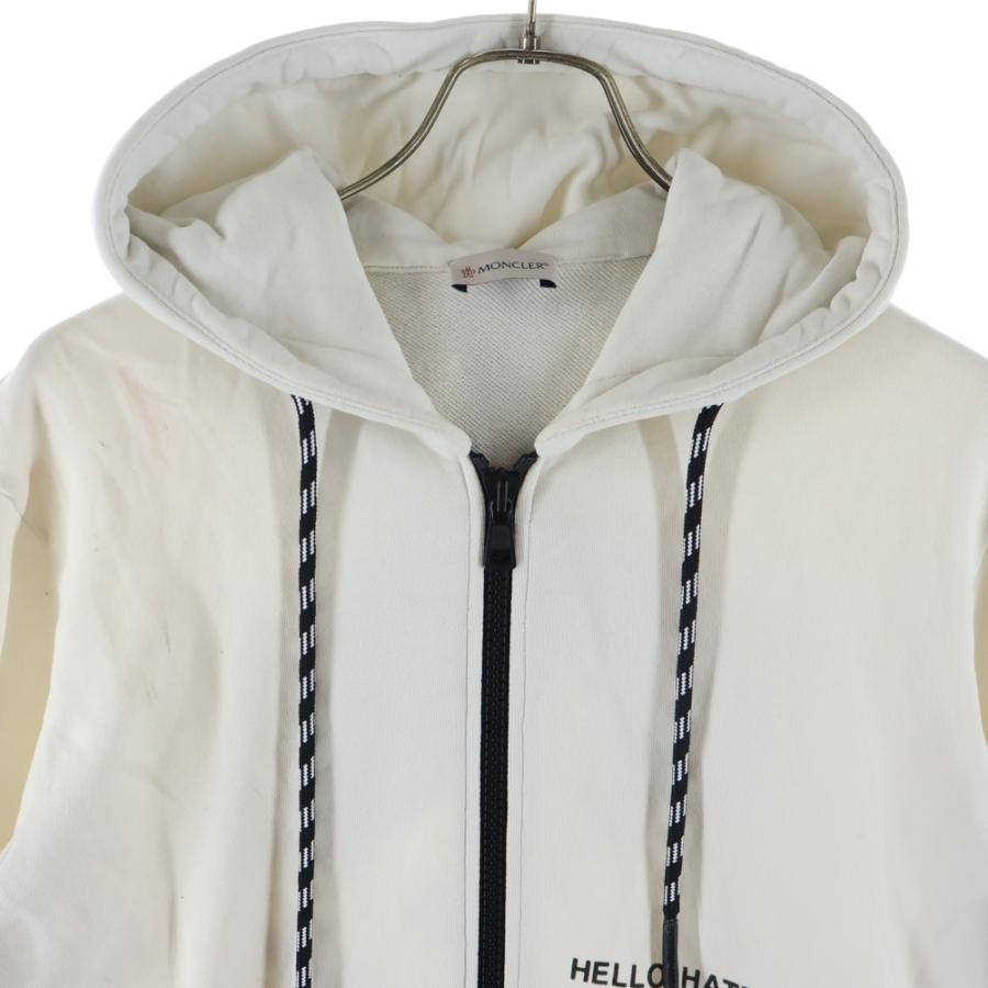 【レア】MONCLER ホワイト パーカー MONCLER（モンクレール） ×FELIX HELLOHATERS MAGLIA CARDIGAN ハロー