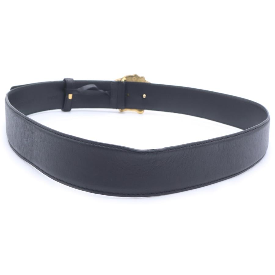 VERSACE ヴェルサーチ メデューサバックル レザーベルト ブラック DOU4140.DVTP1 VERSACE（ヴェルサーチェ） ヴェルサーチ メデューサバックル レザー