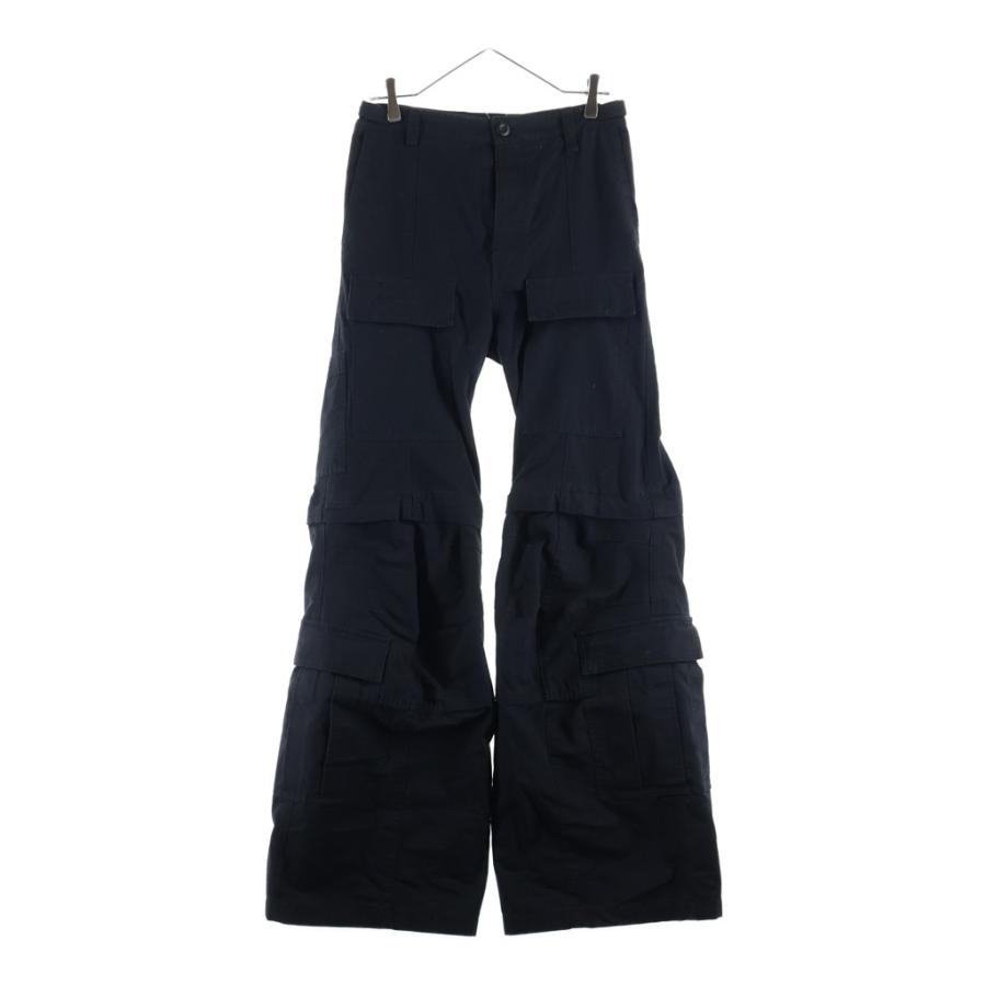 BALENCIAGA バレンシアガ ソフトレフトハンドワイド (バレンシアガ) 中古・古着通販】BALENCIAGA ブラック カーゴパンツ ワークパンツ パンツ
