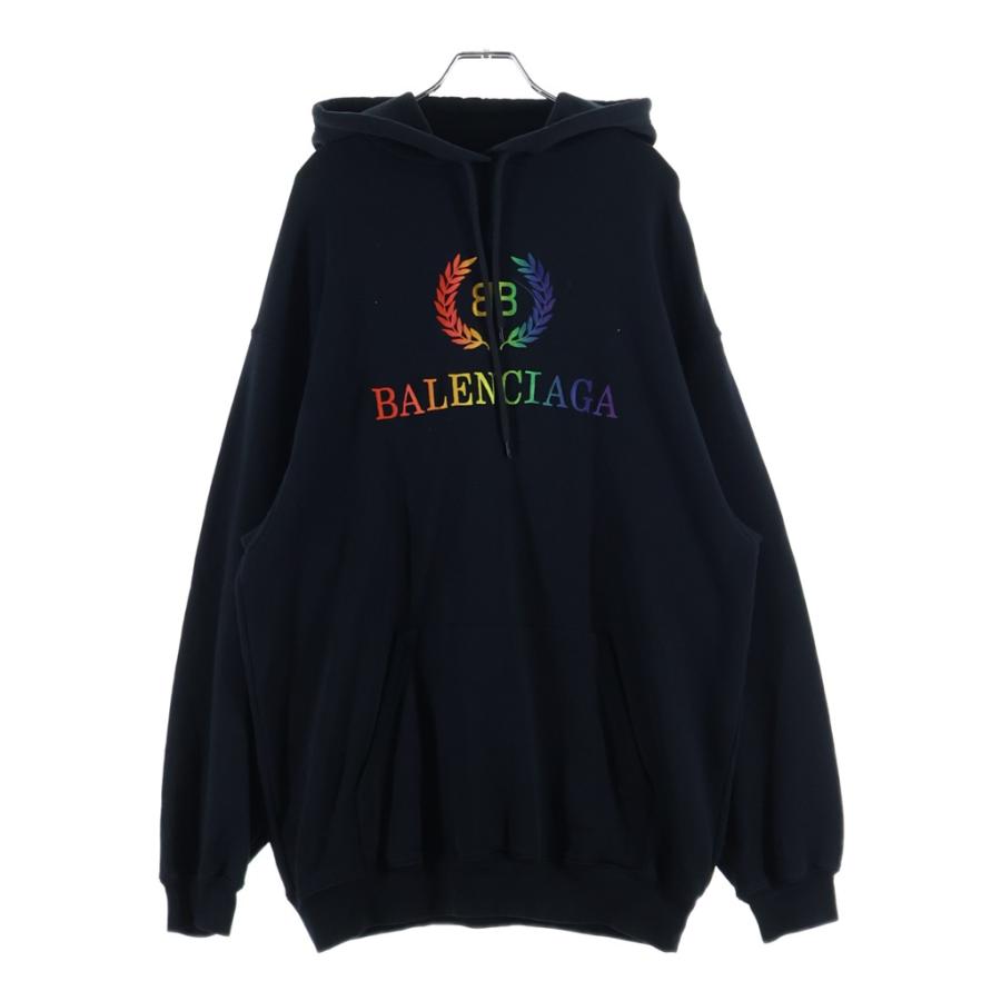 BALENCIAGA（バレンシアガ） 19SS BBレインボーロゴ刺繍プルオーバー 