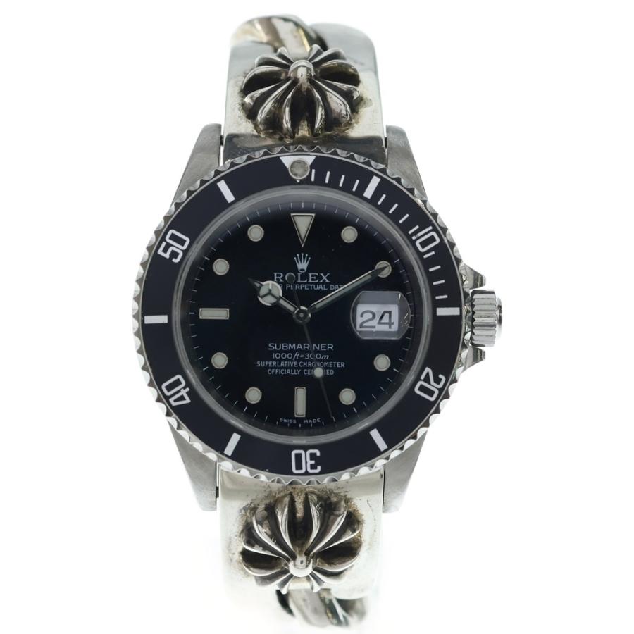 CHROME HEARTS好き時計クロムハーツ好きクロス CHROME HEARTS（クロムハーツ） × ROLEX ロレックス CHクロスモチーフ